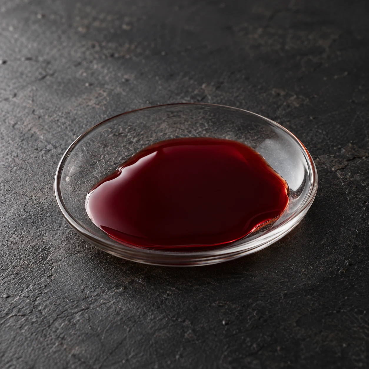 Illustrative portrait of deep red Buah Merah oil