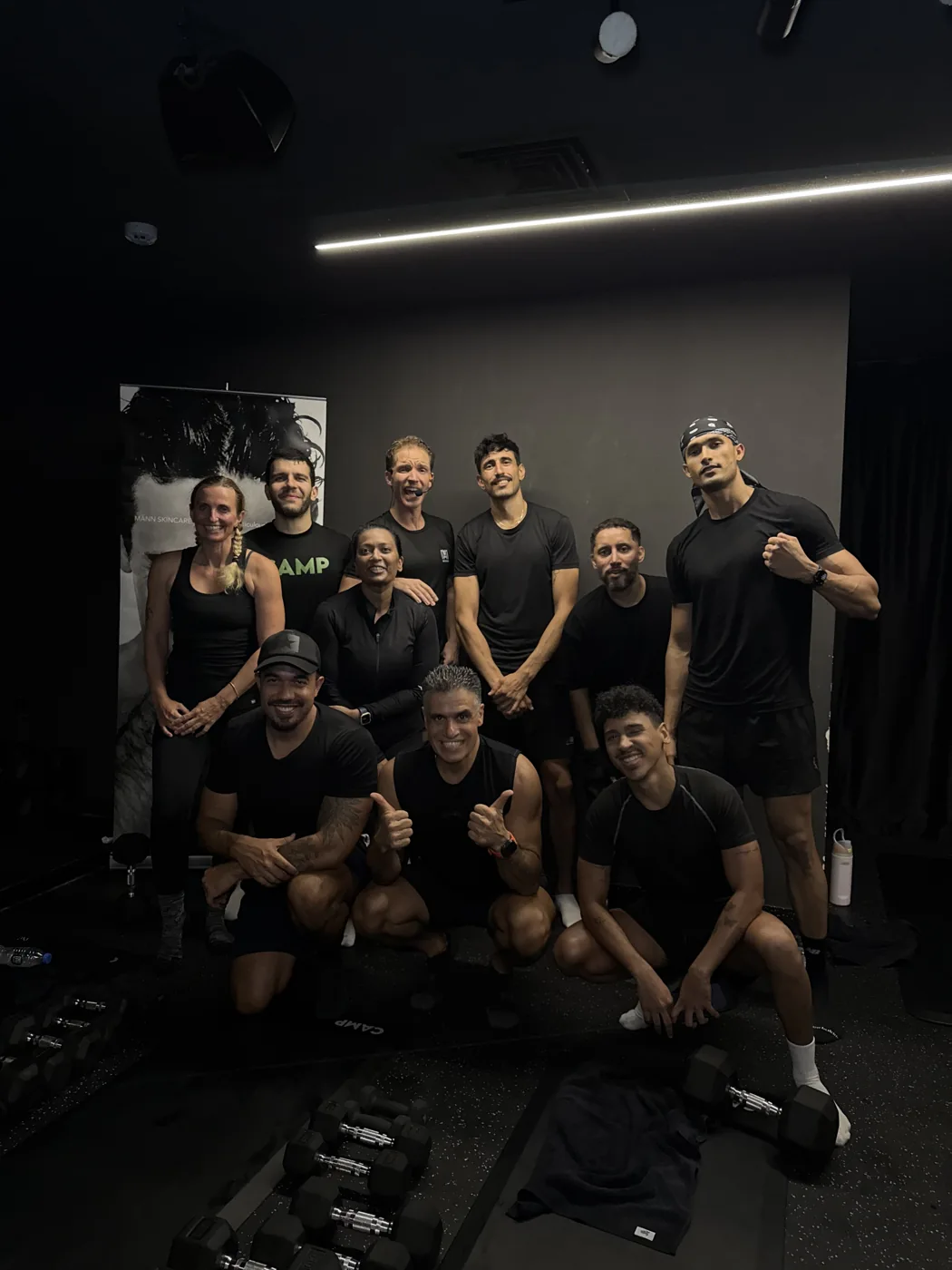The MÄNN IN MOTION community after a shared workout