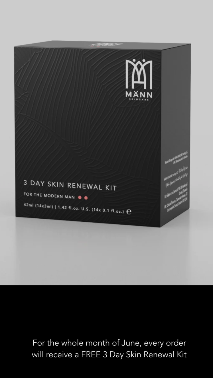 3 Day Skin Renewal Kit for Free during Eid holidays with every order